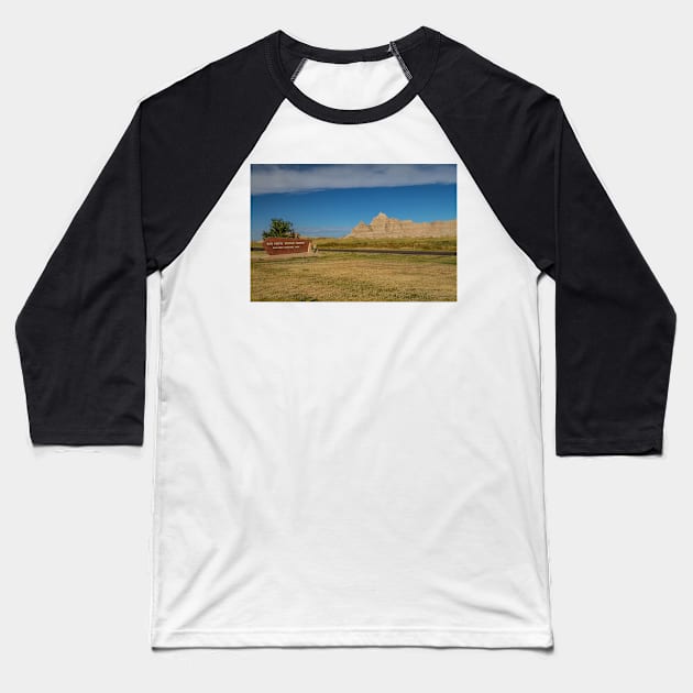 Ben Reifel Visitors Center Baseball T-Shirt by thadz